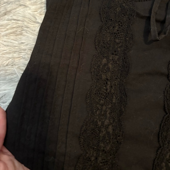 NWT Black Corset Tank Top with Bow Detail - Picture 4 of 6